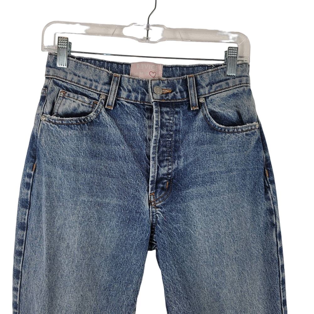 Revice Whiskering Distressed Button Fly Women's J… - image 2